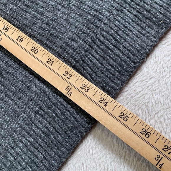 Vince Camuto Half Zip Pullover Cable Knit Sweater XL Gray Casual Oversized - Picture 8 of 11